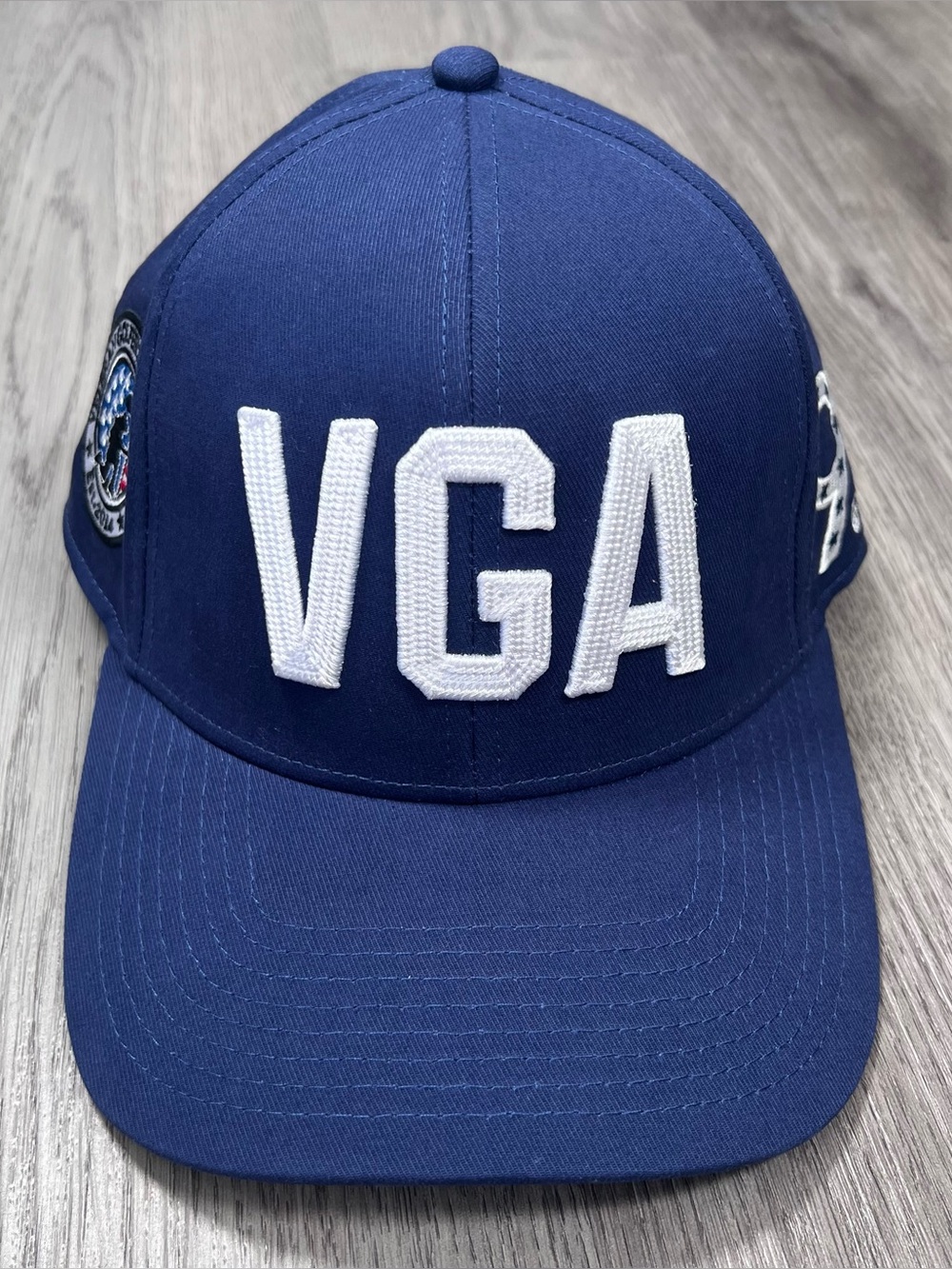 New VGA Veteran Golfer's Association Men’s Embroidered SnapBack Hat Golf Blue